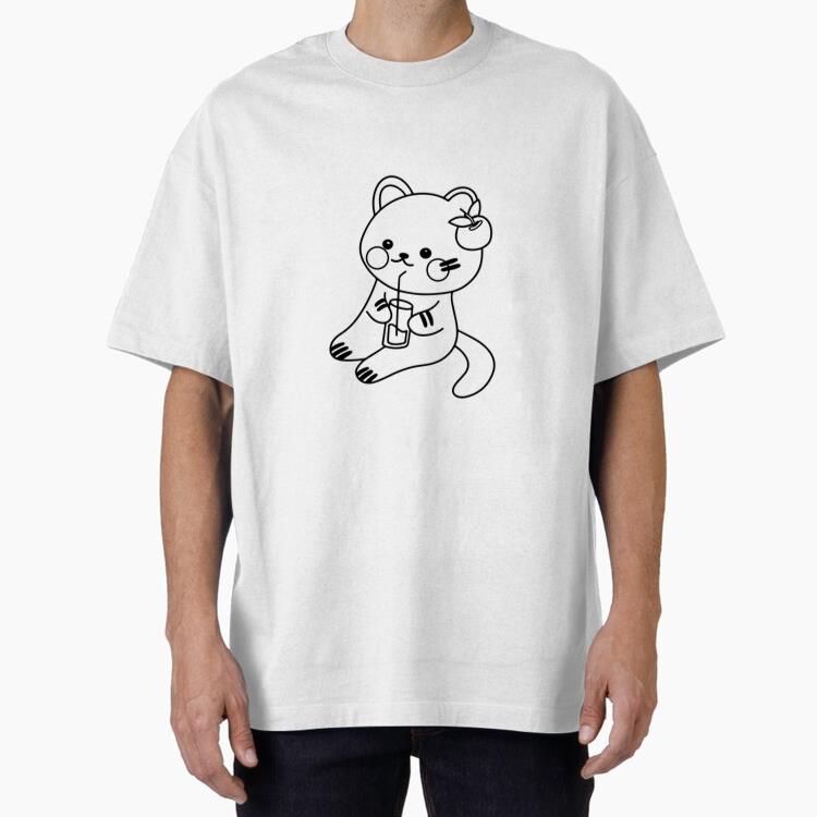Cat Animal Kawaii Oversized T-Shirt