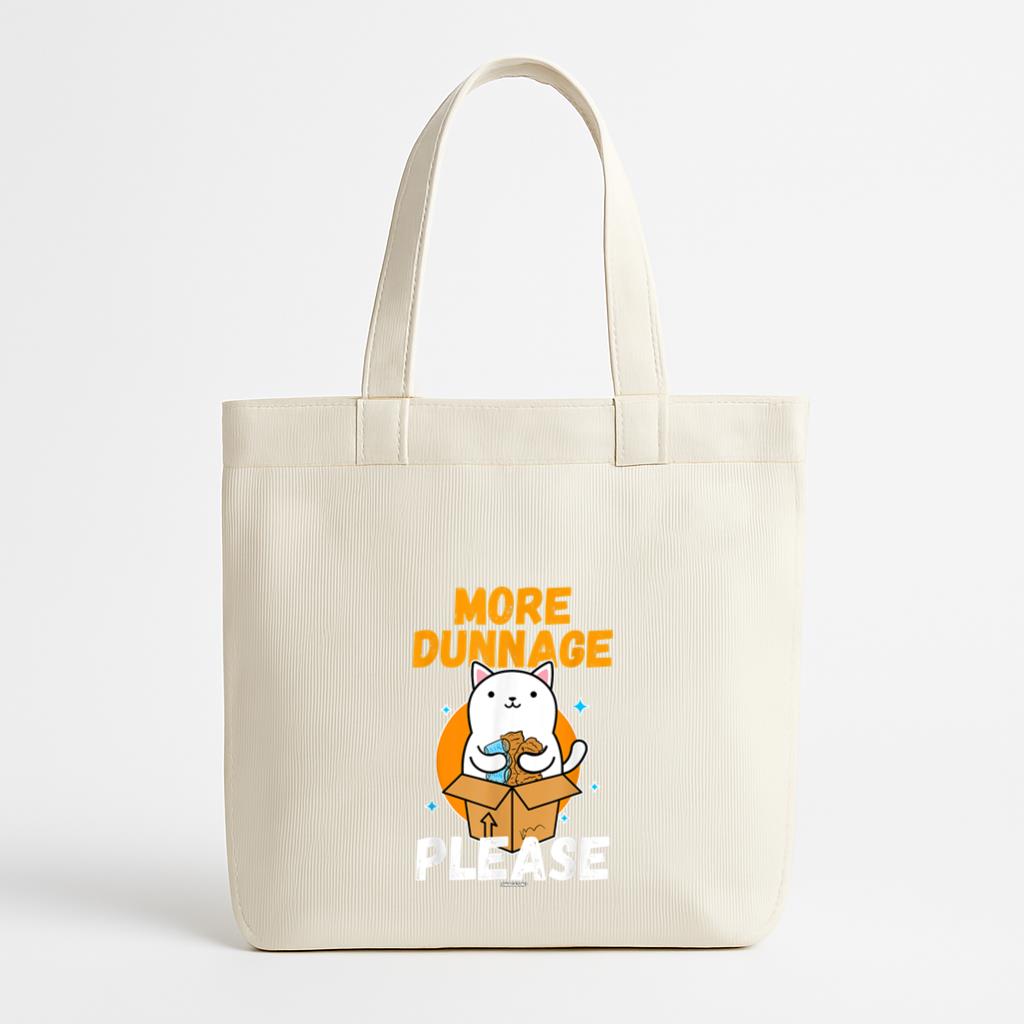 Cat In Box More Dunnage Please Canvas Tote Bag