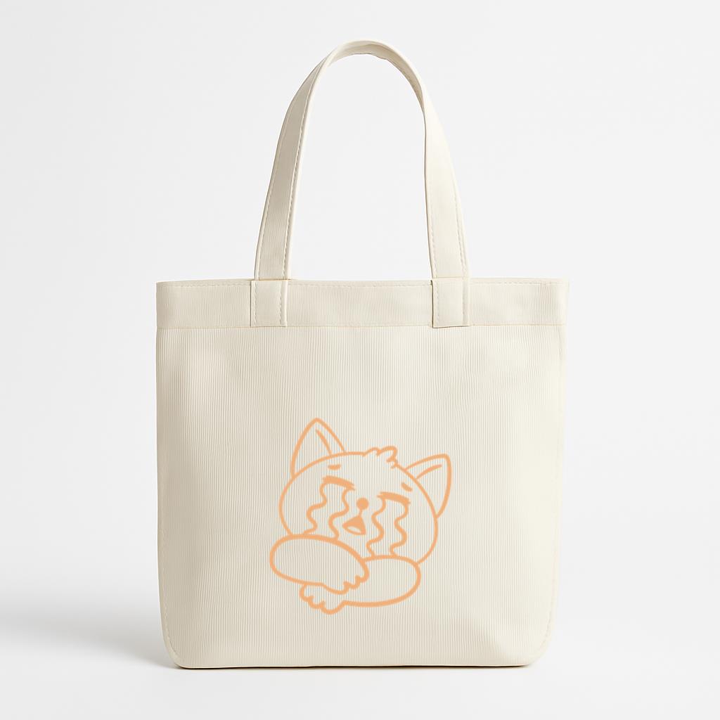 Cat Is Crying Canvas Tote Bag