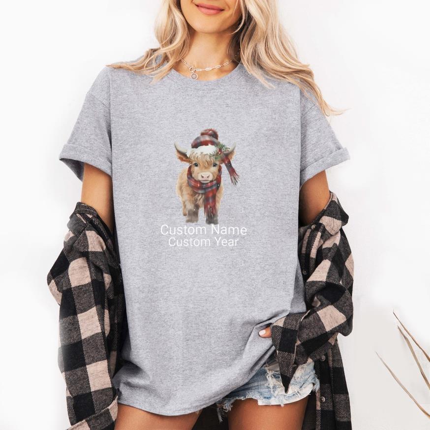 Cow Custom Name T-Shirt