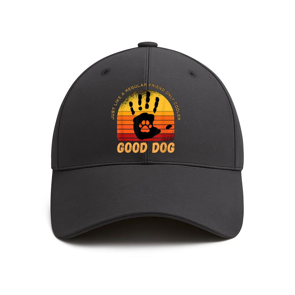 Funny Good Dog High Five Best Friend Cotton Baseball Hat