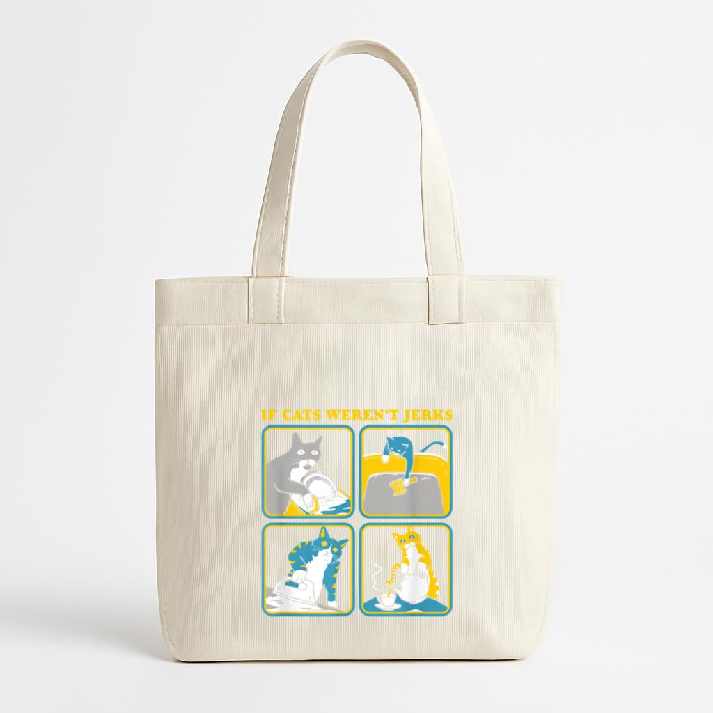 If Cat Werent Jerks Canvas Tote Bag