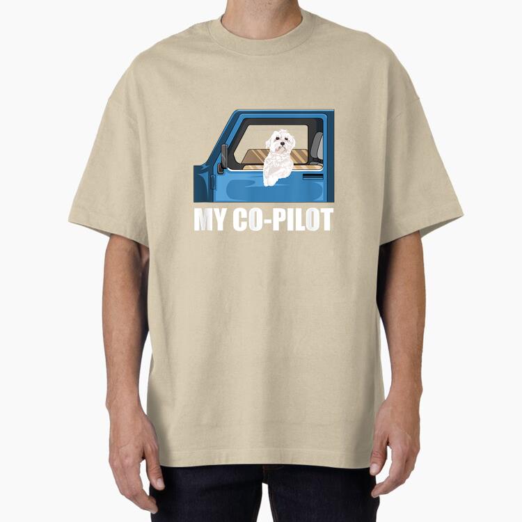 Maltese Dog Owner Best Friend Oversized T-Shirt