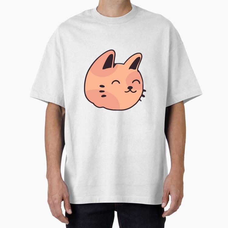 Self Esteem Cat Cute Icon Oversized T-Shirt